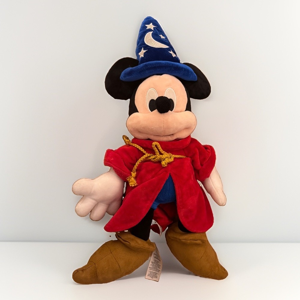New Mickey Mouse Plush Wizard 24" - Disney Fantasia Sorcerer Merlin